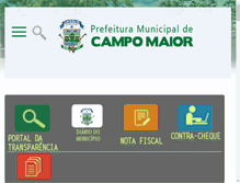 Tablet Screenshot of campomaior.pi.gov.br