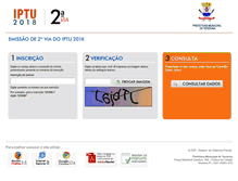 Tablet Screenshot of iptu.teresina.pi.gov.br