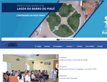 Tablet Screenshot of lagoadobarro.pi.gov.br