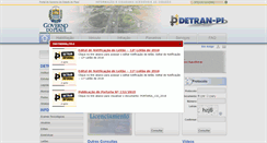 Desktop Screenshot of detran.pi.gov.br