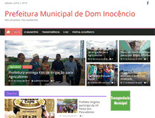 Tablet Screenshot of dominocencio.pi.gov.br