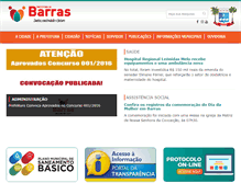 Tablet Screenshot of barras.pi.gov.br