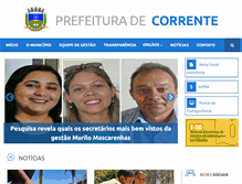 Tablet Screenshot of corrente.pi.gov.br