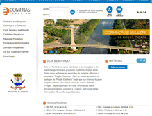 Tablet Screenshot of ecompras.teresina.pi.gov.br
