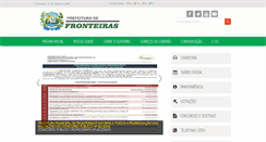 Desktop Screenshot of fronteiras.pi.gov.br