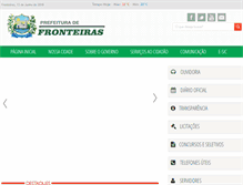 Tablet Screenshot of fronteiras.pi.gov.br